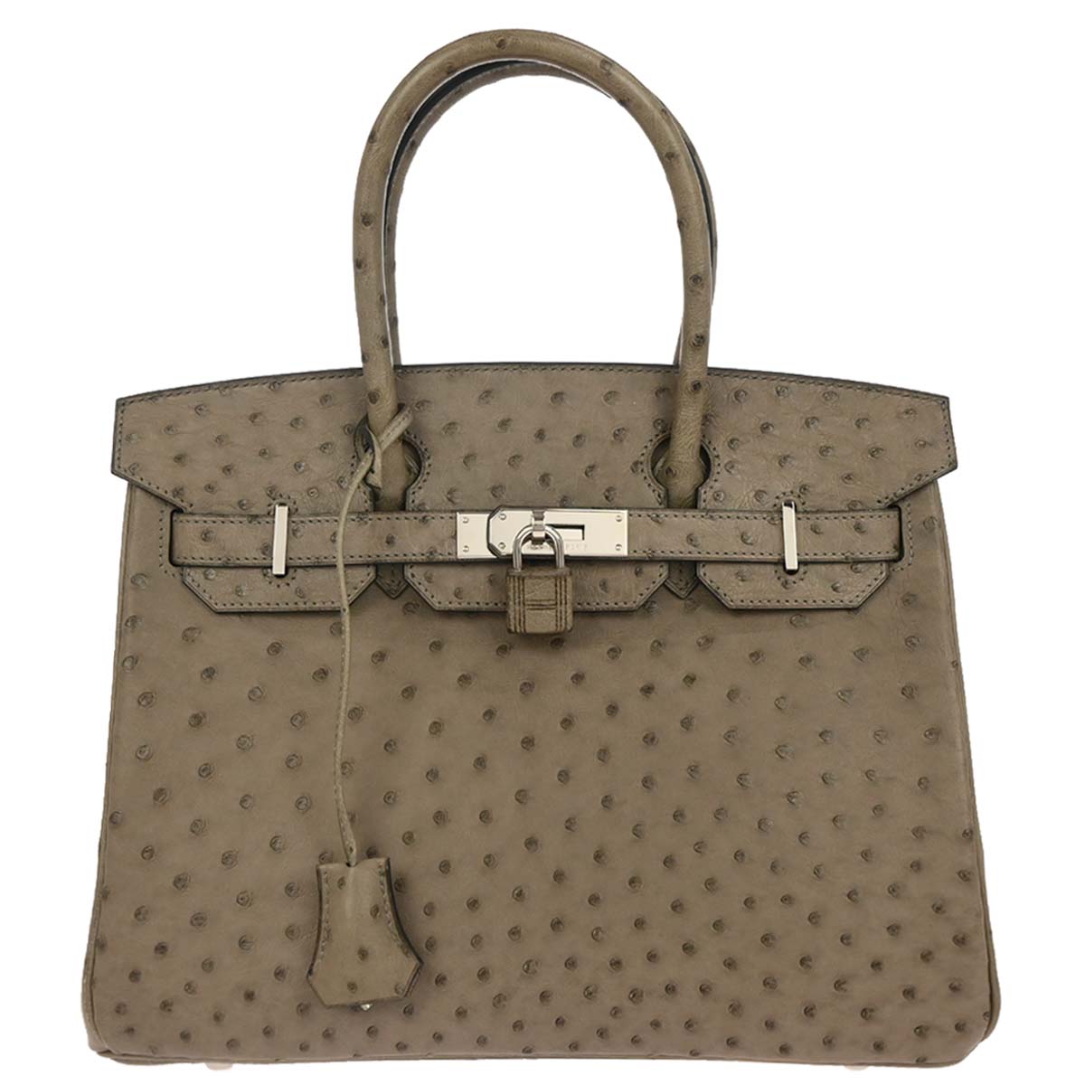 Hermes * Mousse Ostrich Birkin 30 Handbag