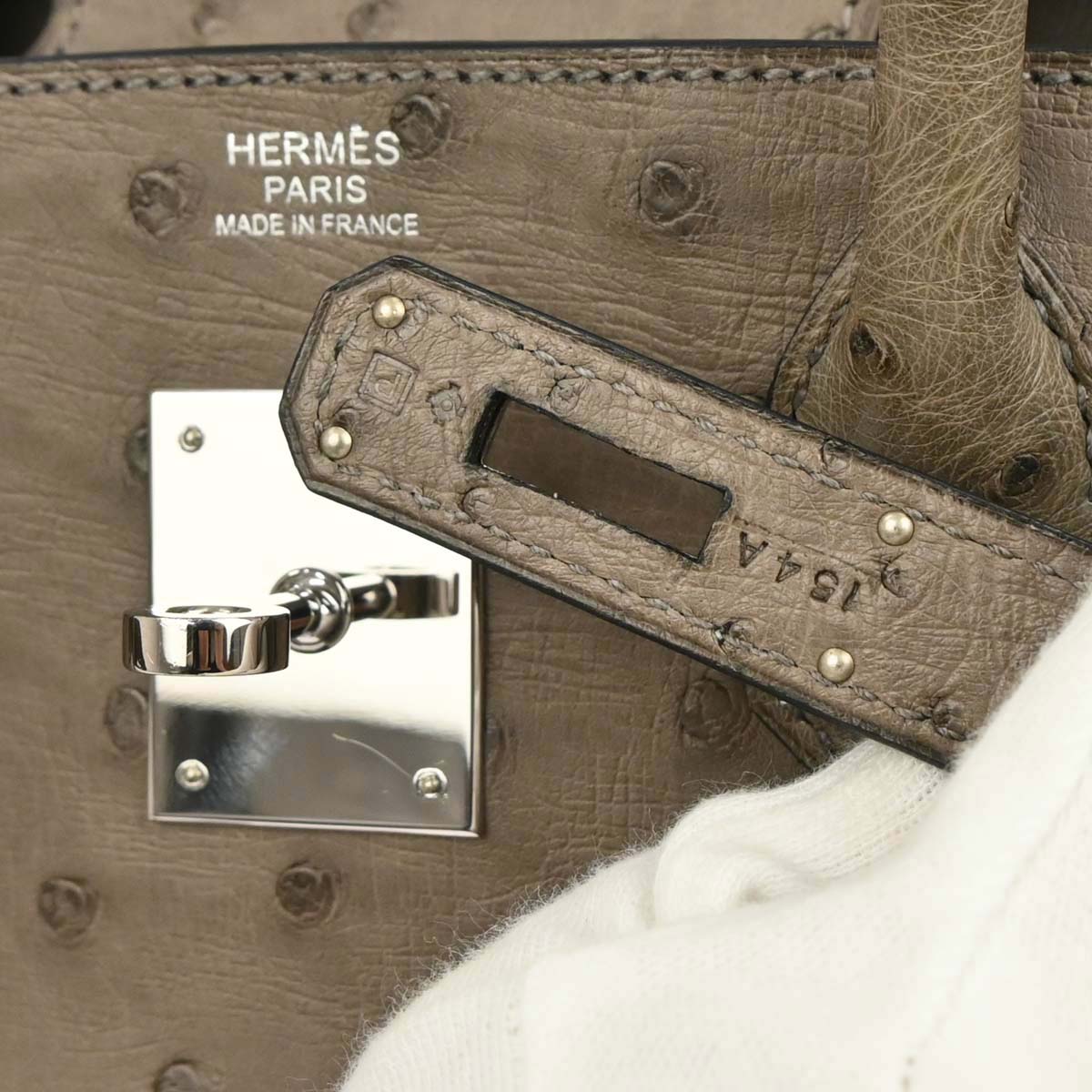 Hermes * Mousse Ostrich Birkin 30 Handbag
