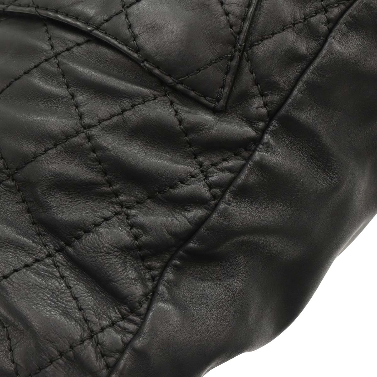 Chanel Black Calfsikin 2way Backpack Shoulder Bag