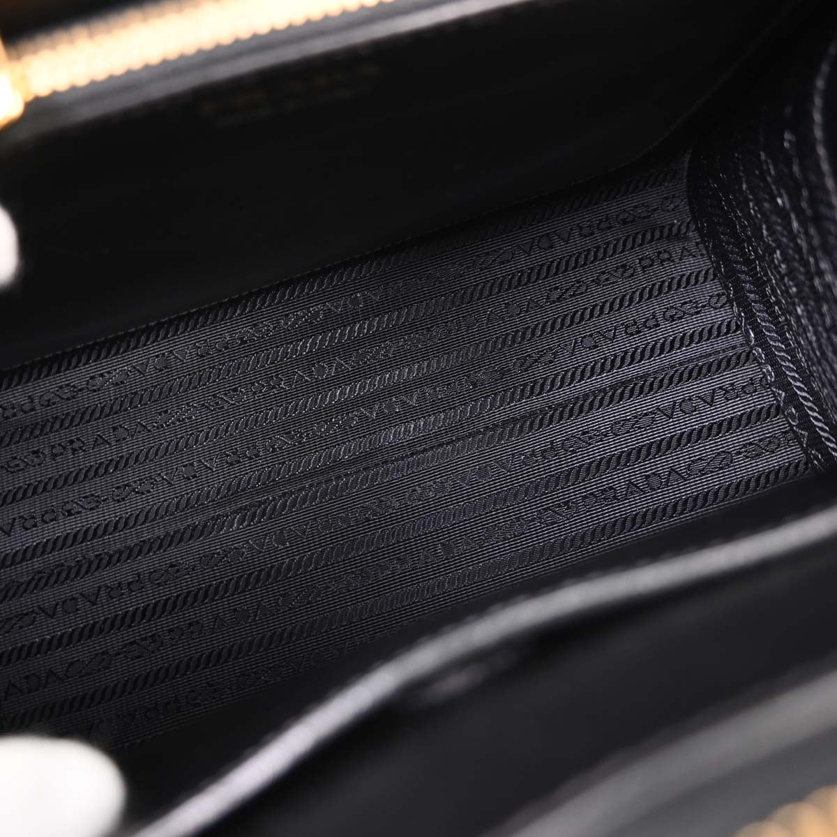 Prada Black Leather Paradigme 2way Shoulder Tote Handbag