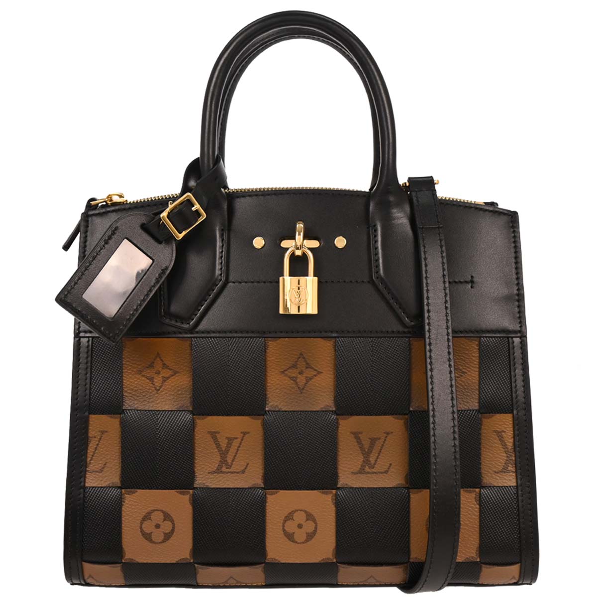 Louis Vuitton Monogram Reverse City Steamer PM Tote Bag M53252