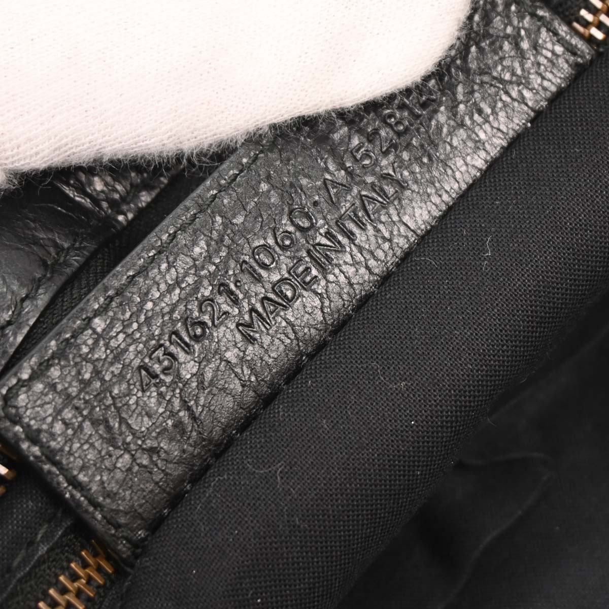 Balenciaga Black City Small Graffiti Handbag