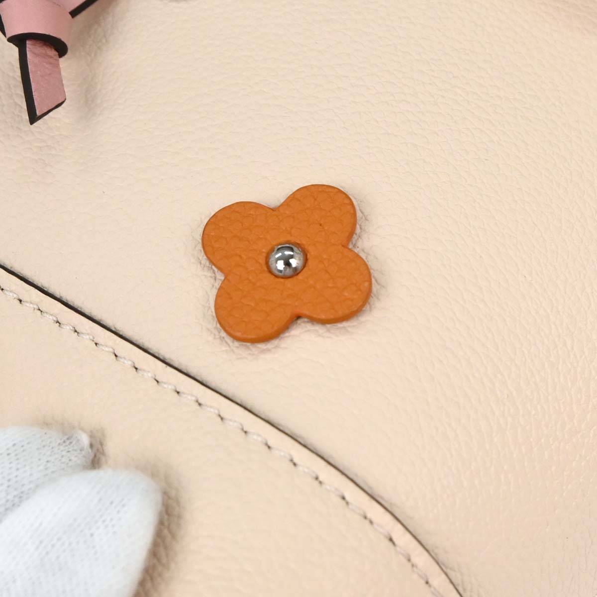 Louis Vuitton Beige Calfskin Lockme Backpack M53079