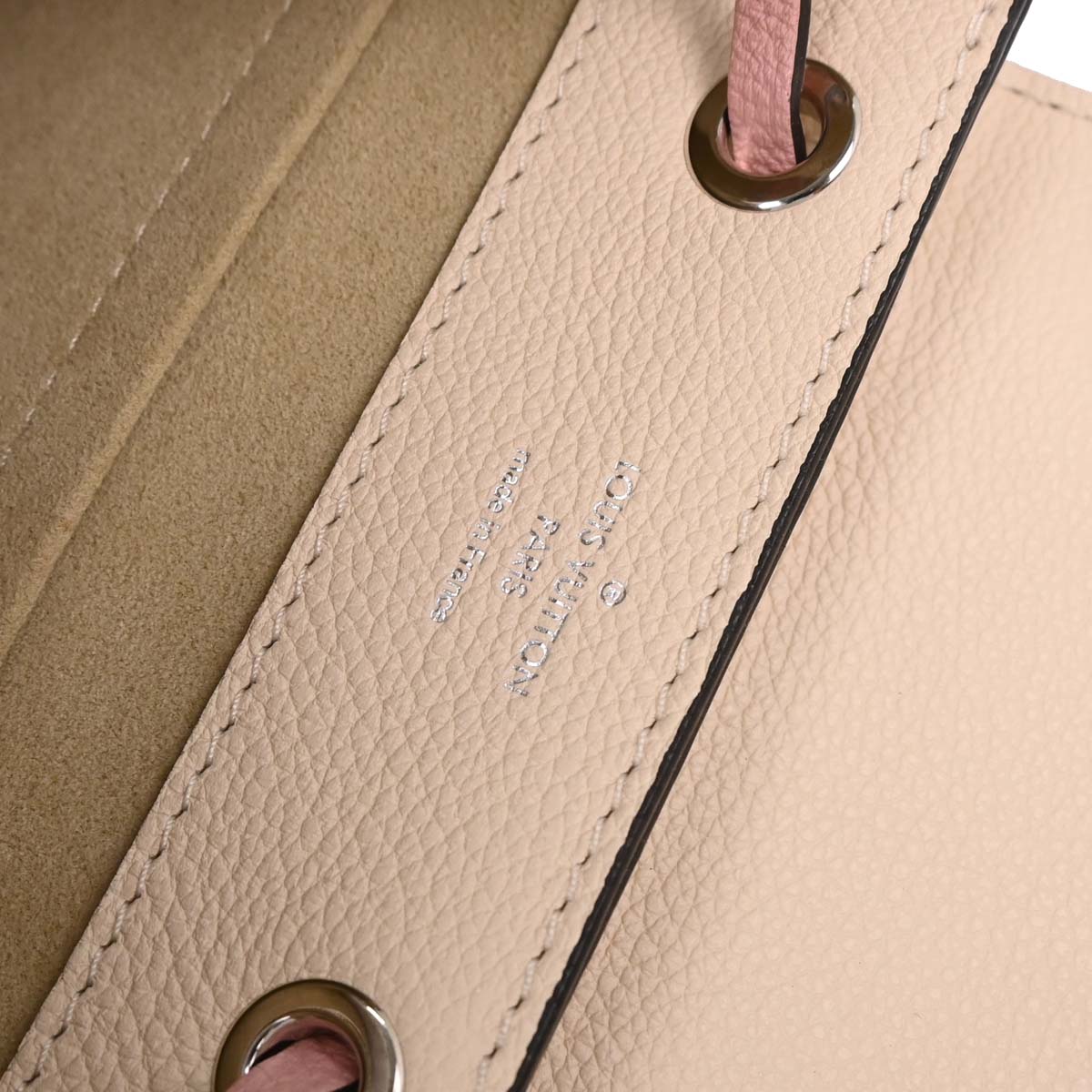 Louis Vuitton Beige Calfskin Lockme Backpack M53079