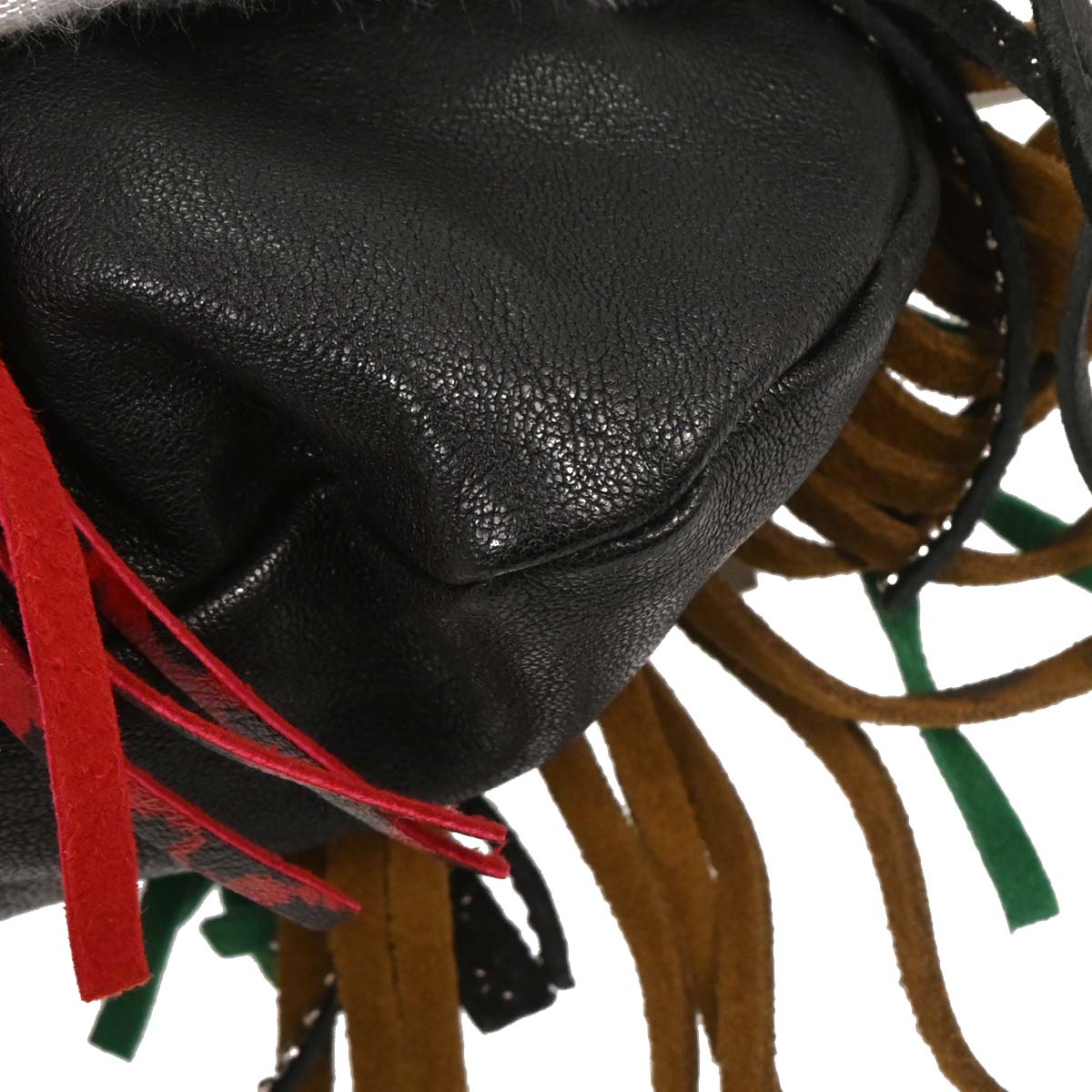 Saint Laurent Black Emmanuelle Fringe Handbag