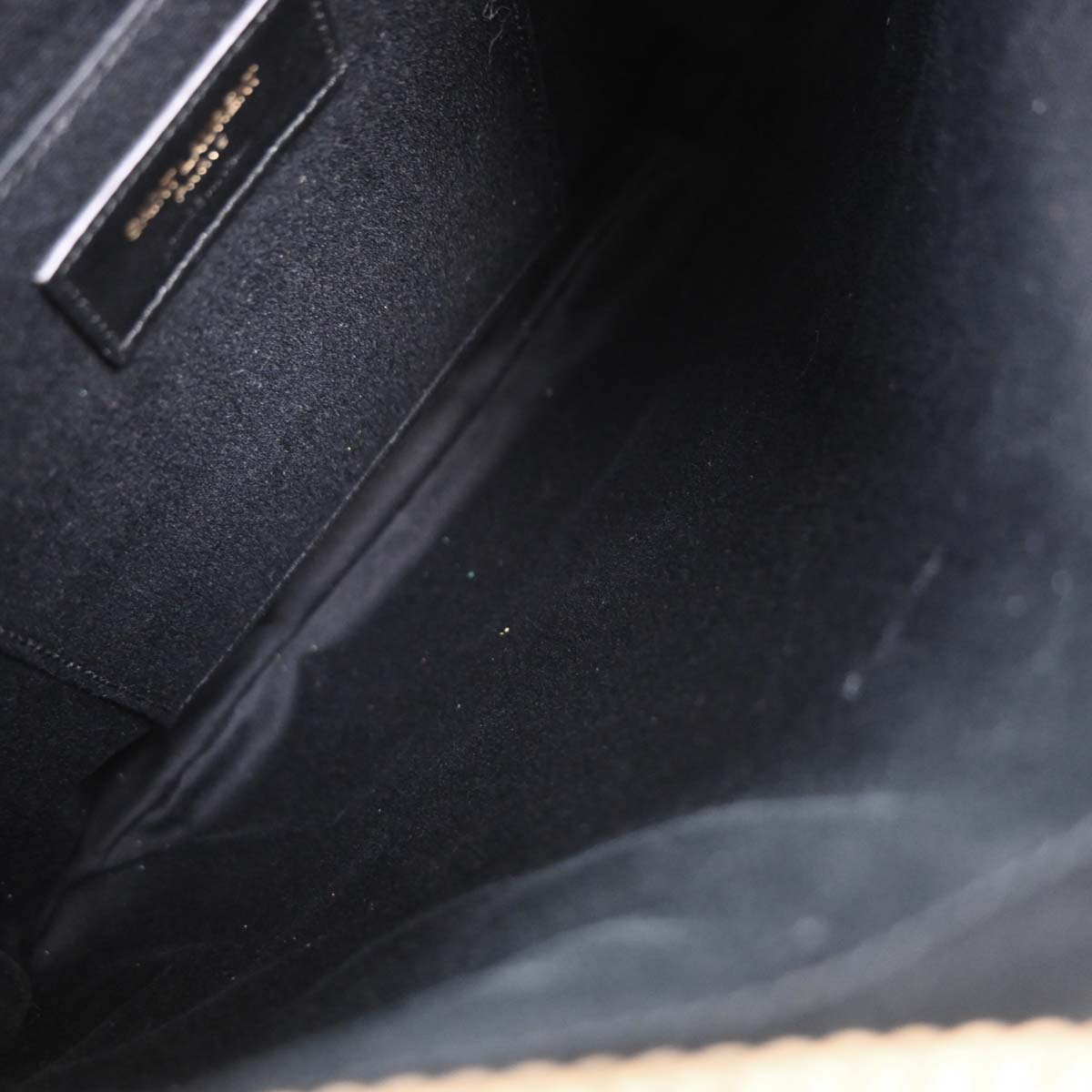 Saint Laurent Black Emmanuelle Fringe Handbag