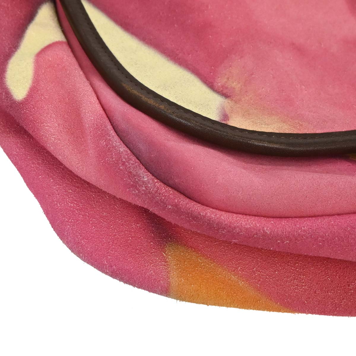 Chanel Yellow Suede Flap Shoulder Bag