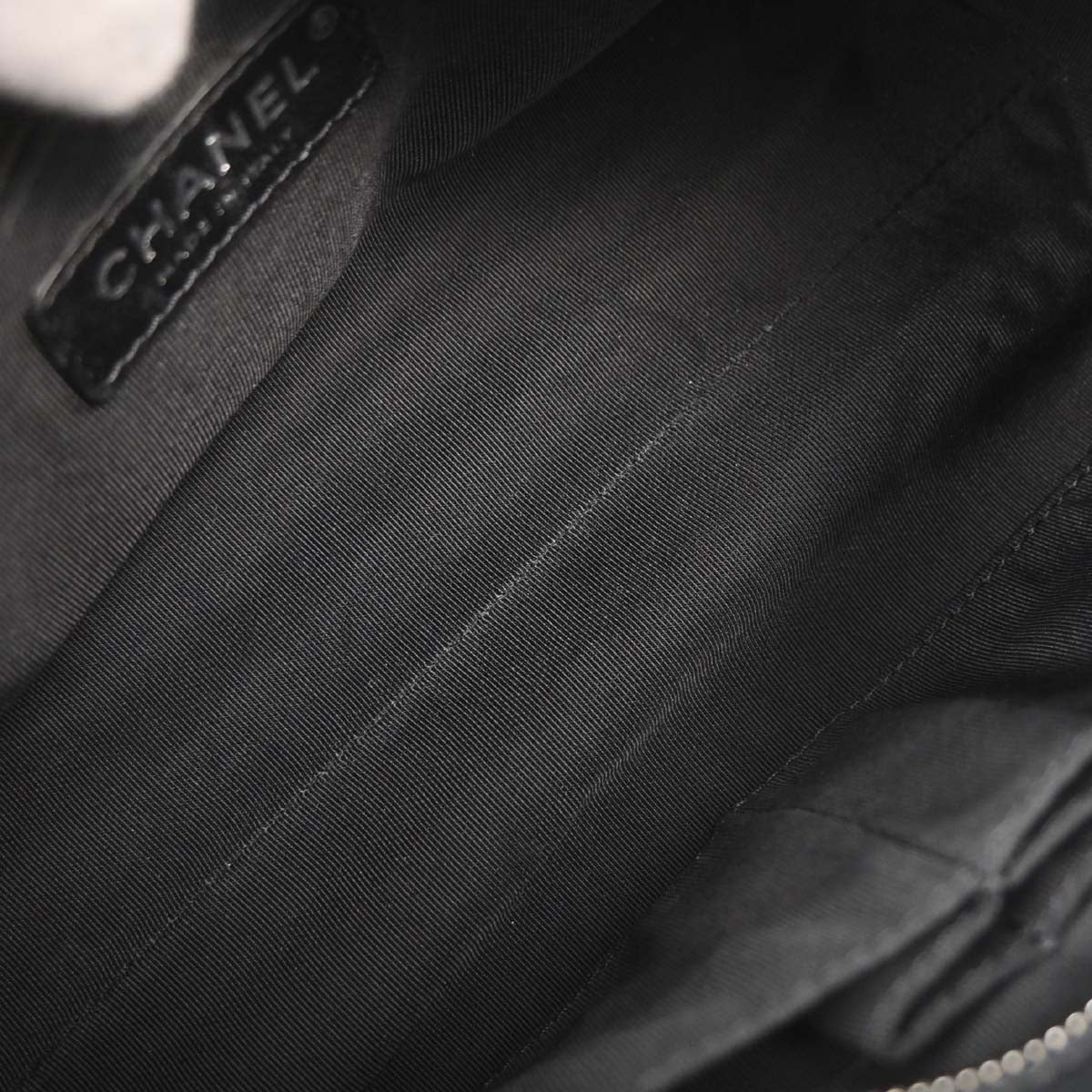 Chanel Black Calfskin Signature 2way Shoulder Handbag