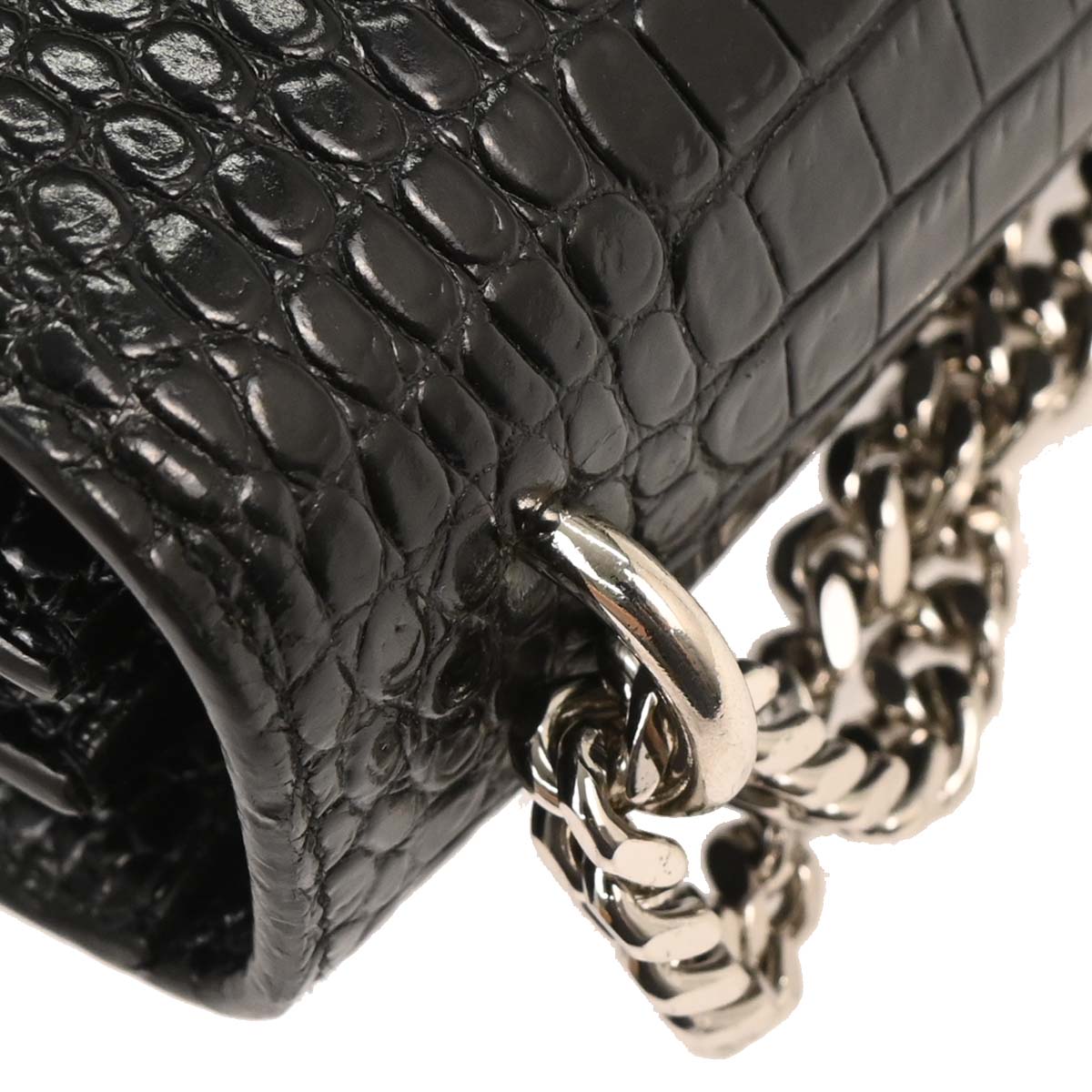 Saint Laurent * Black Leather Sunset Shoulder Bag