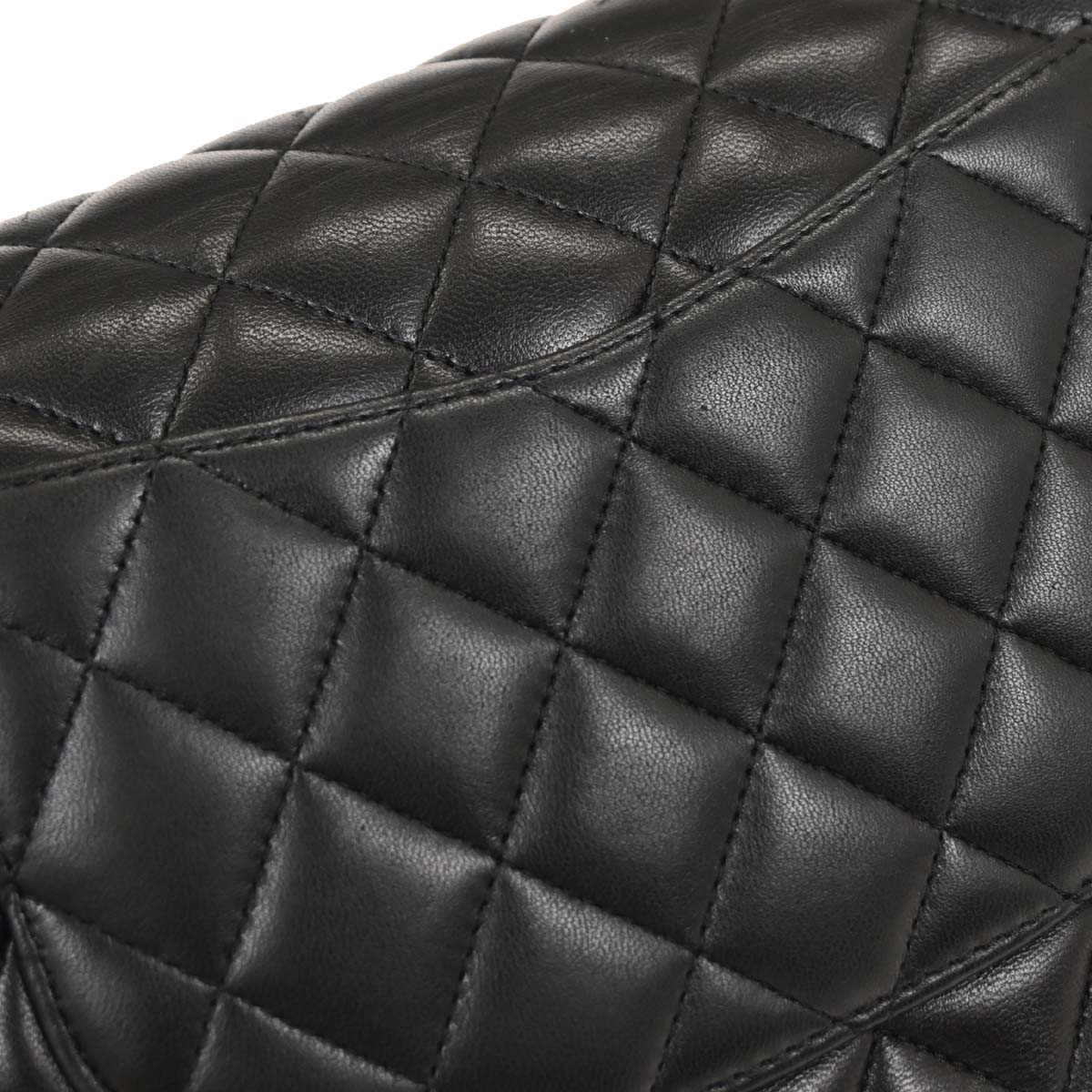 Chanel 2016-2017 Black Lambskin Medium Classic Double Flap Shoulder Bag