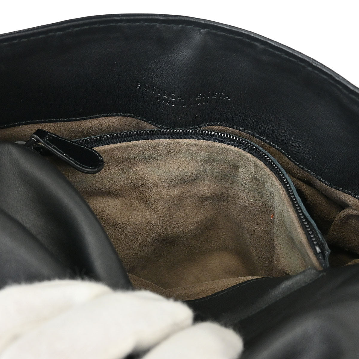 Bottega Veneta Black Intrecciato Handbag