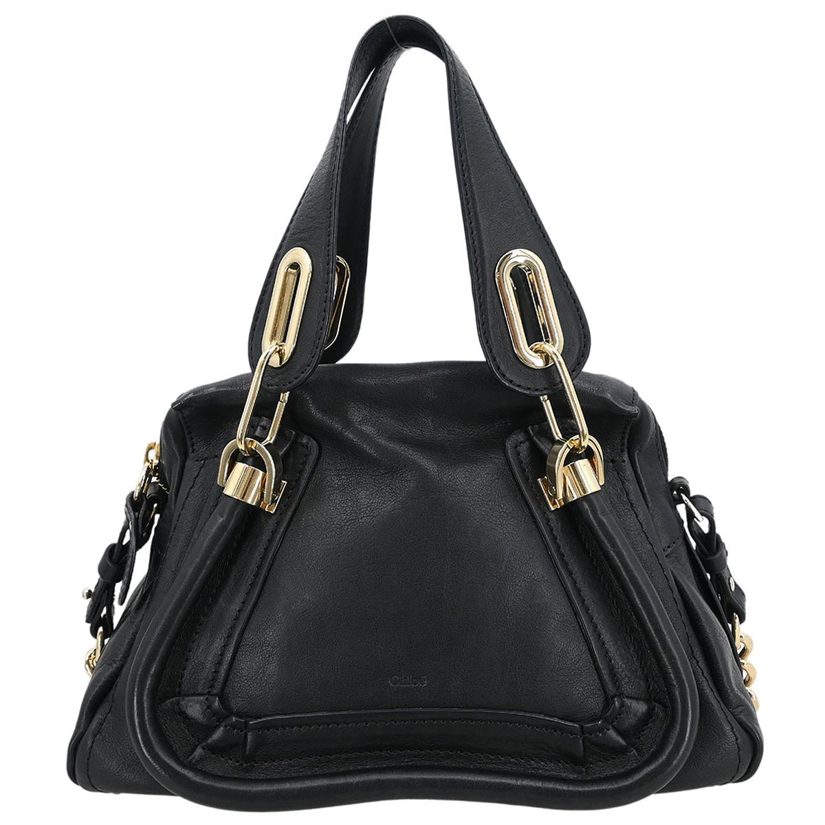 Chloe Black Paraty 2way Shoulder Handbag