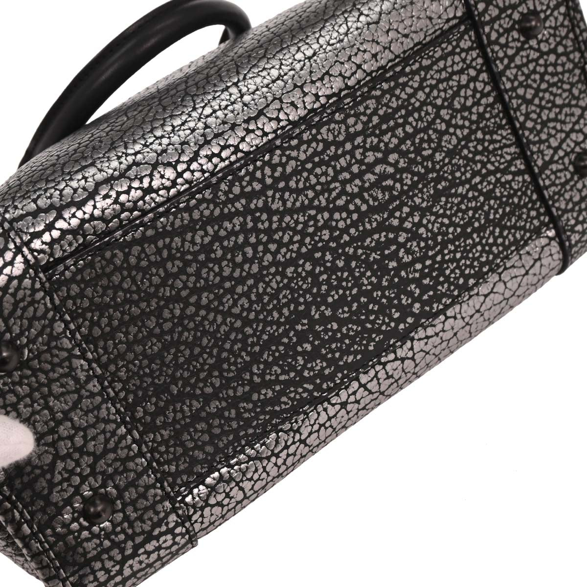 Loewe Silver Black Amazona 28 Handbag