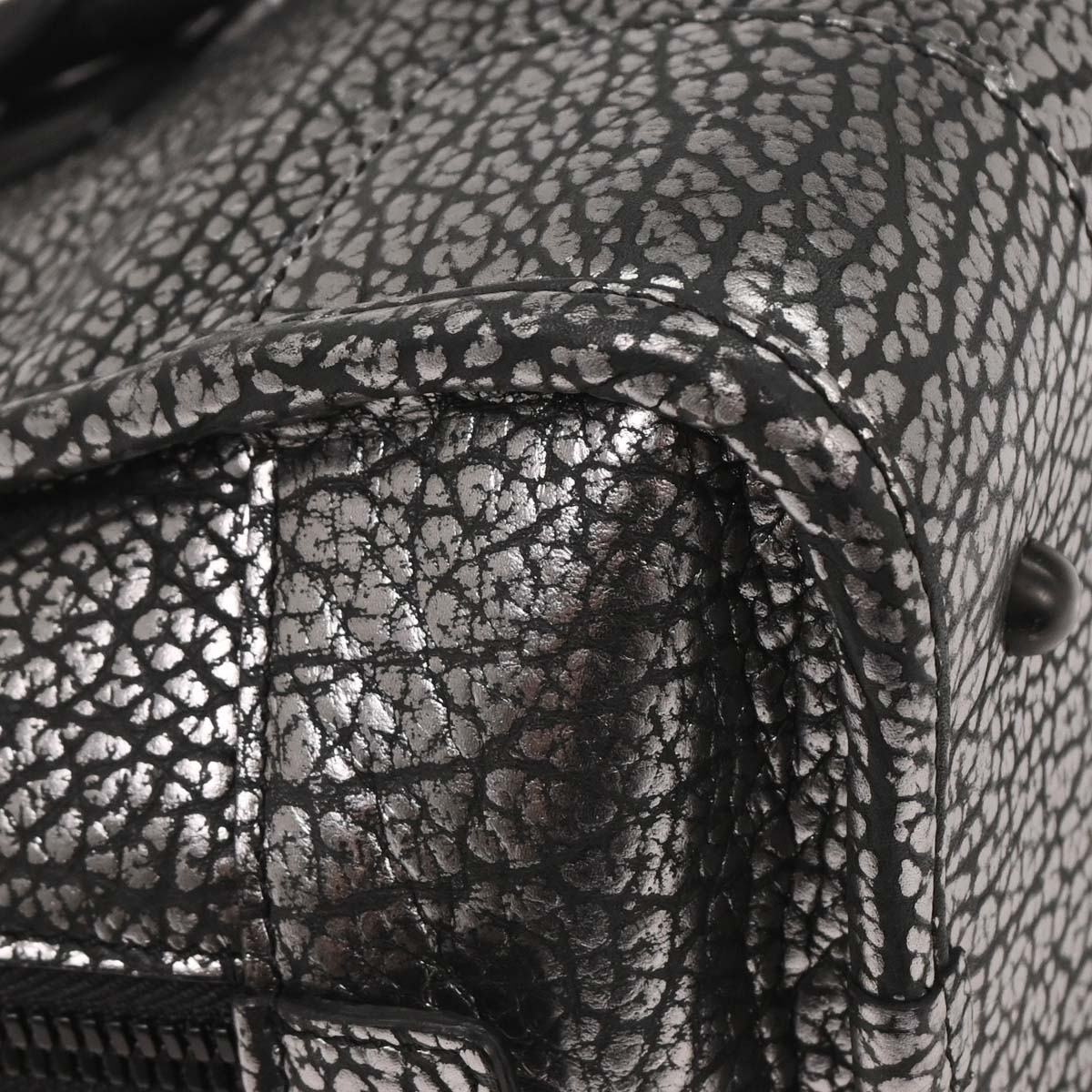 Loewe Silver Black Amazona 28 Handbag