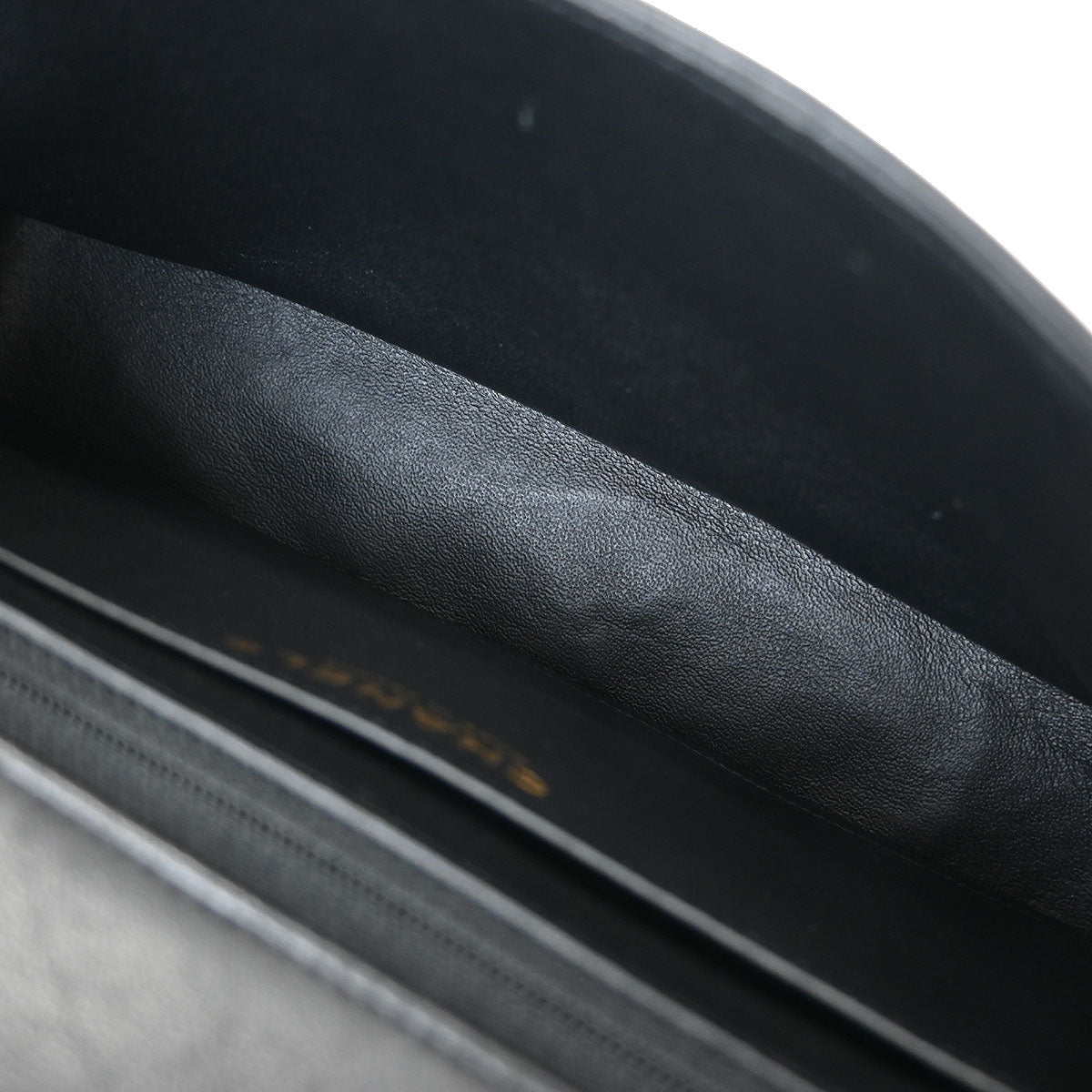 Chanel 2014 Black Lambskin Single Flap Shoulder Bag