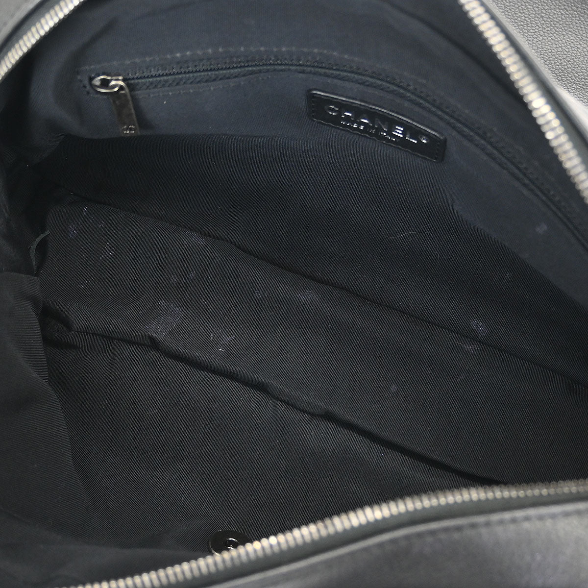 Chanel Black Calfskin Shoulder Bag