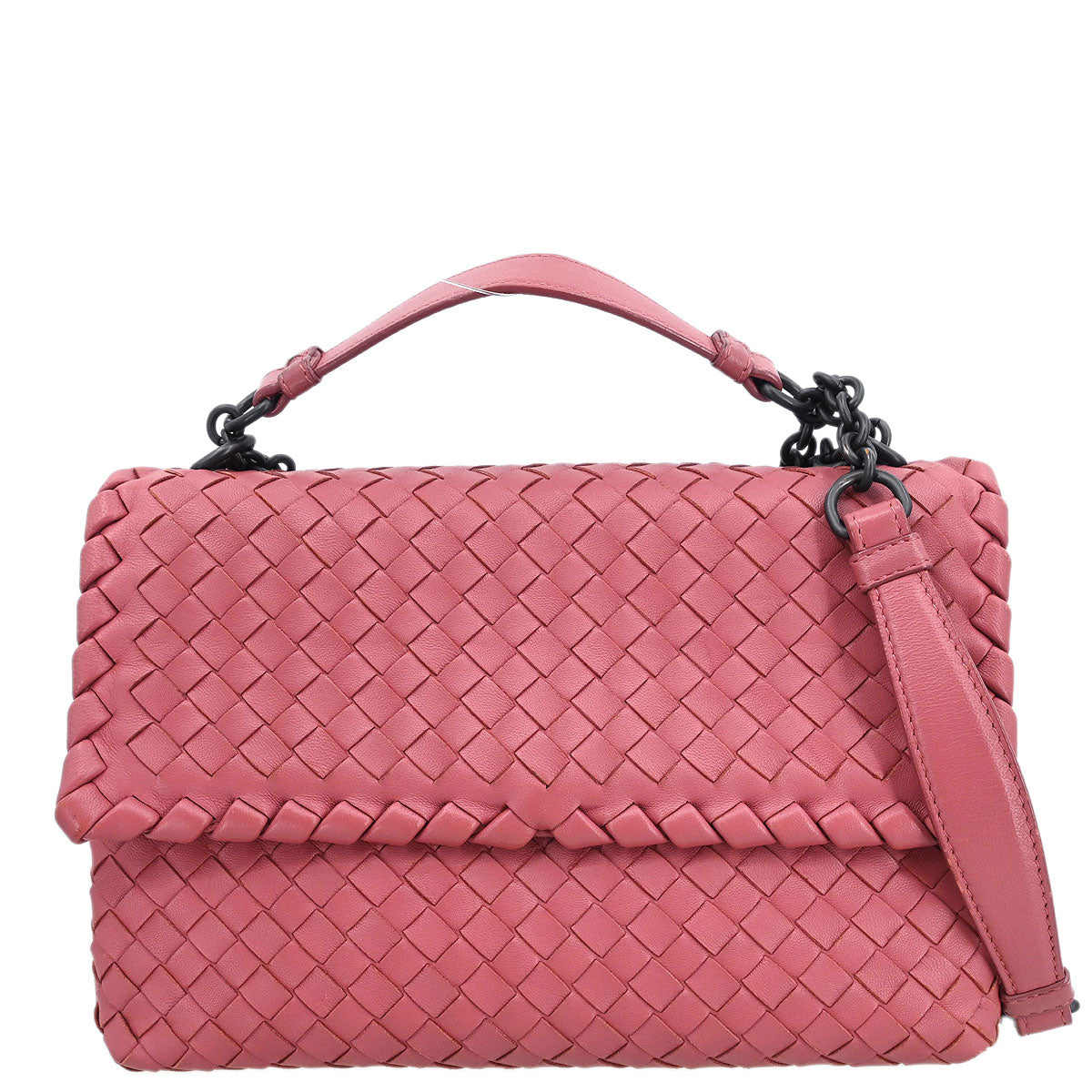 Bottega Veneta Pink Intrecciato 2way Shoulder Handbag
