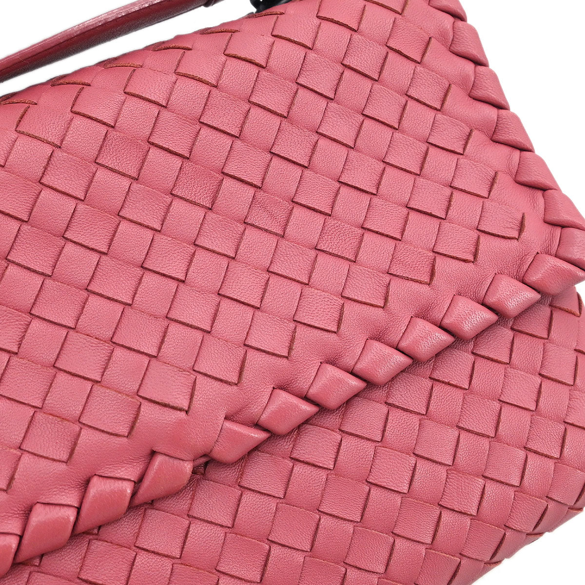 Bottega Veneta Pink Intrecciato 2way Shoulder Handbag