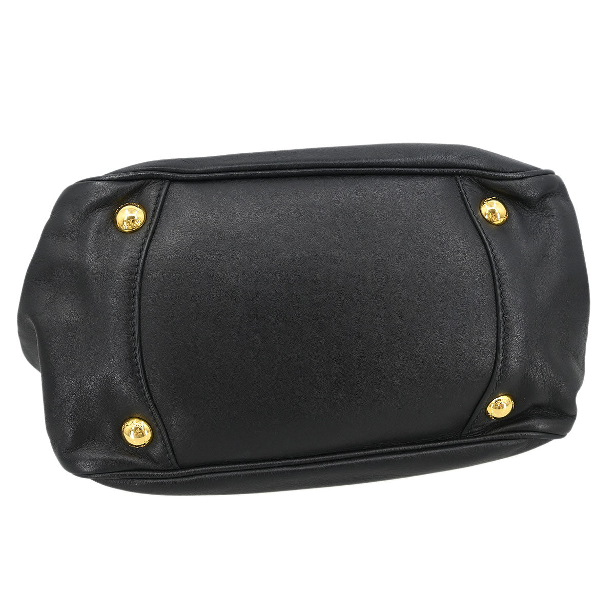 Prada Black Leather 2way Shoulder Handbag