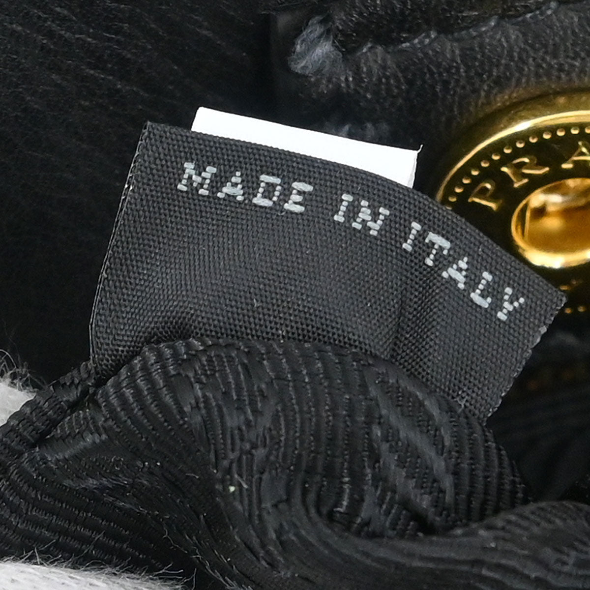 Prada Black Leather 2way Shoulder Handbag