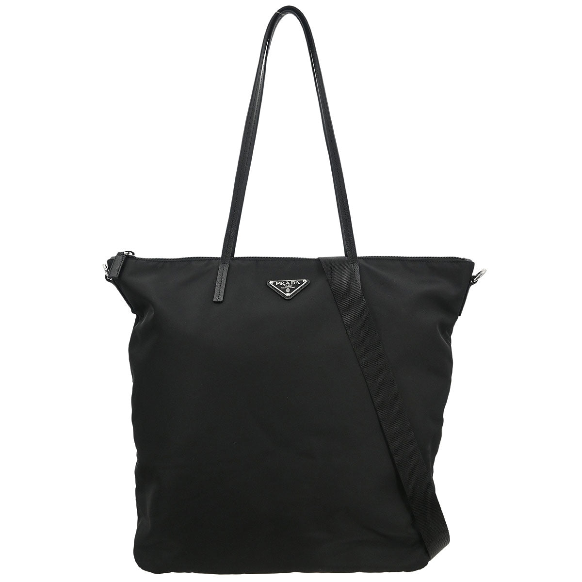 Prada Black Nylon 2way Shoulder Tote Handbag