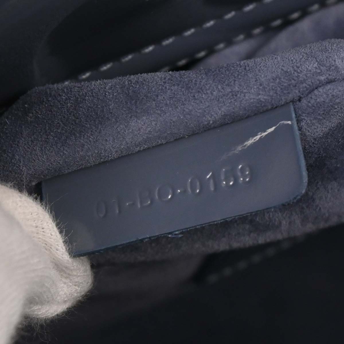 Christian Dior Blue Patent Medium Lady Dior Cannage 2way Shoulder Handbag