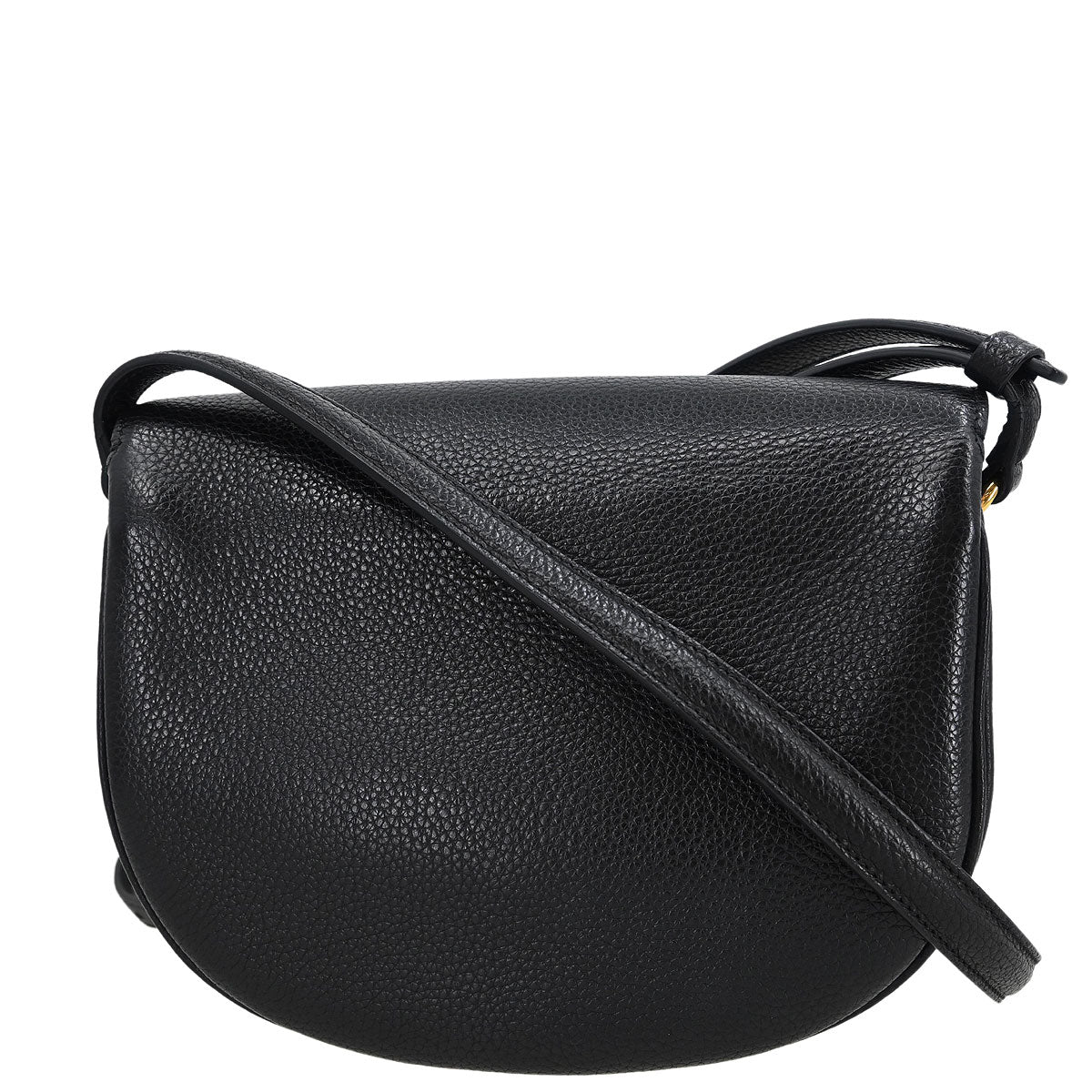 Salvatore Ferragamo Black Gancini Shoulder Bag