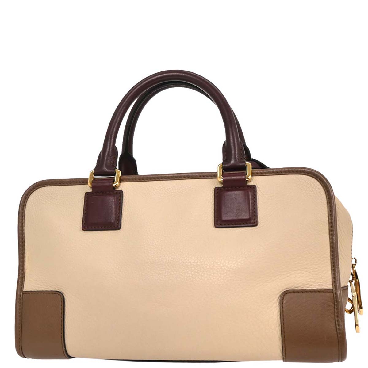 Loewe Beige Brown Bordeaux Amazona 28 Handbag