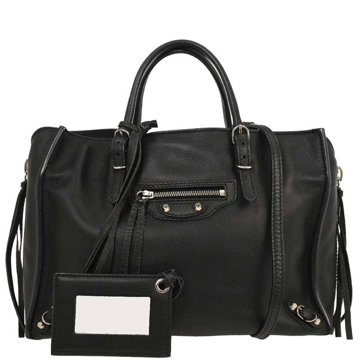 Balenciaga Black Papier A6 Tote Shoulder Bag