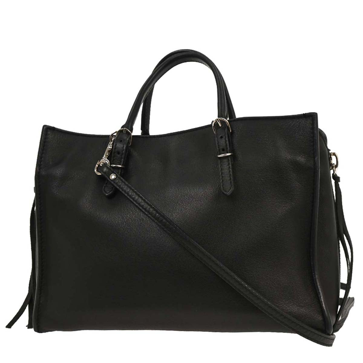 Balenciaga Black Papier A6 Tote Shoulder Bag