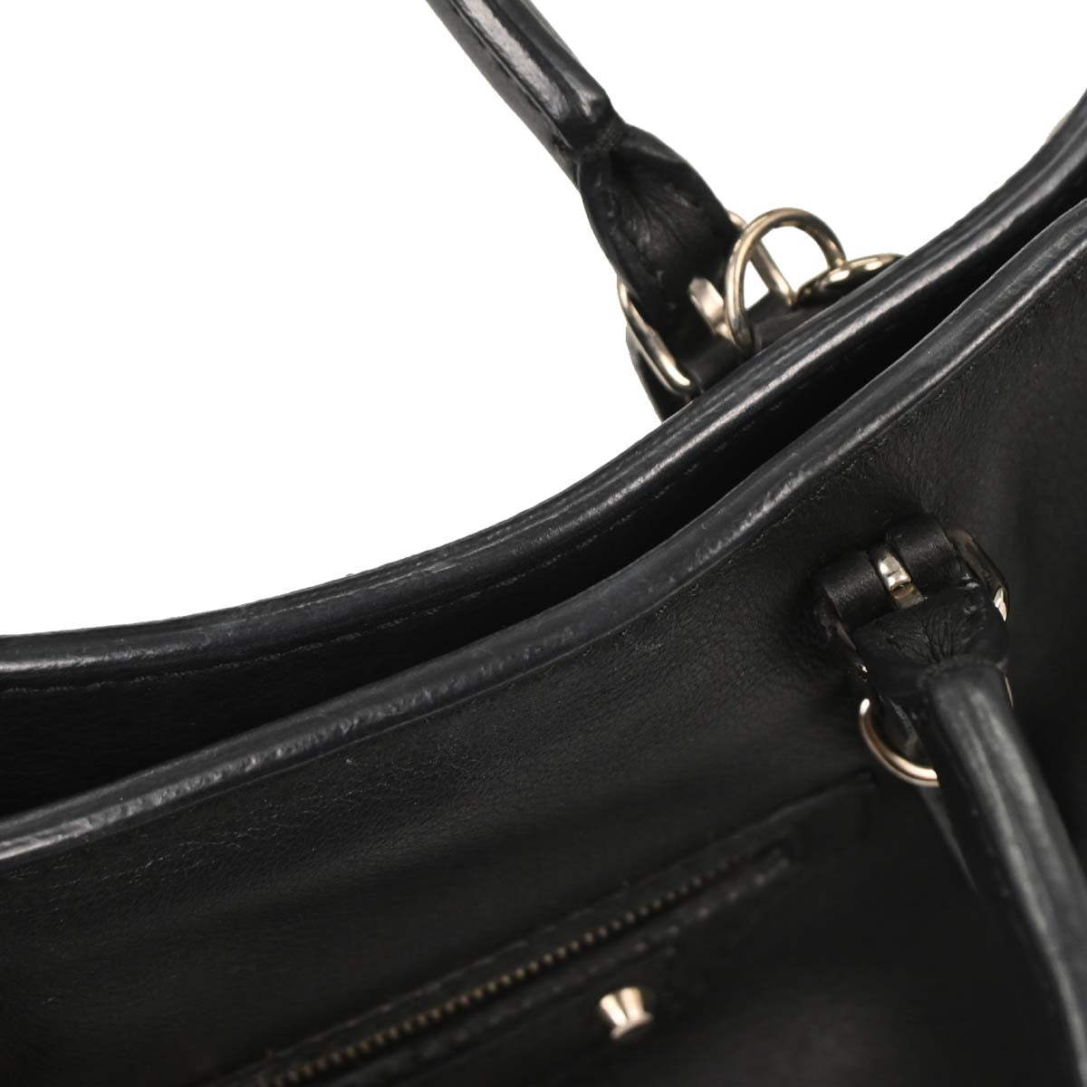 Balenciaga Black Papier A6 Tote Shoulder Bag