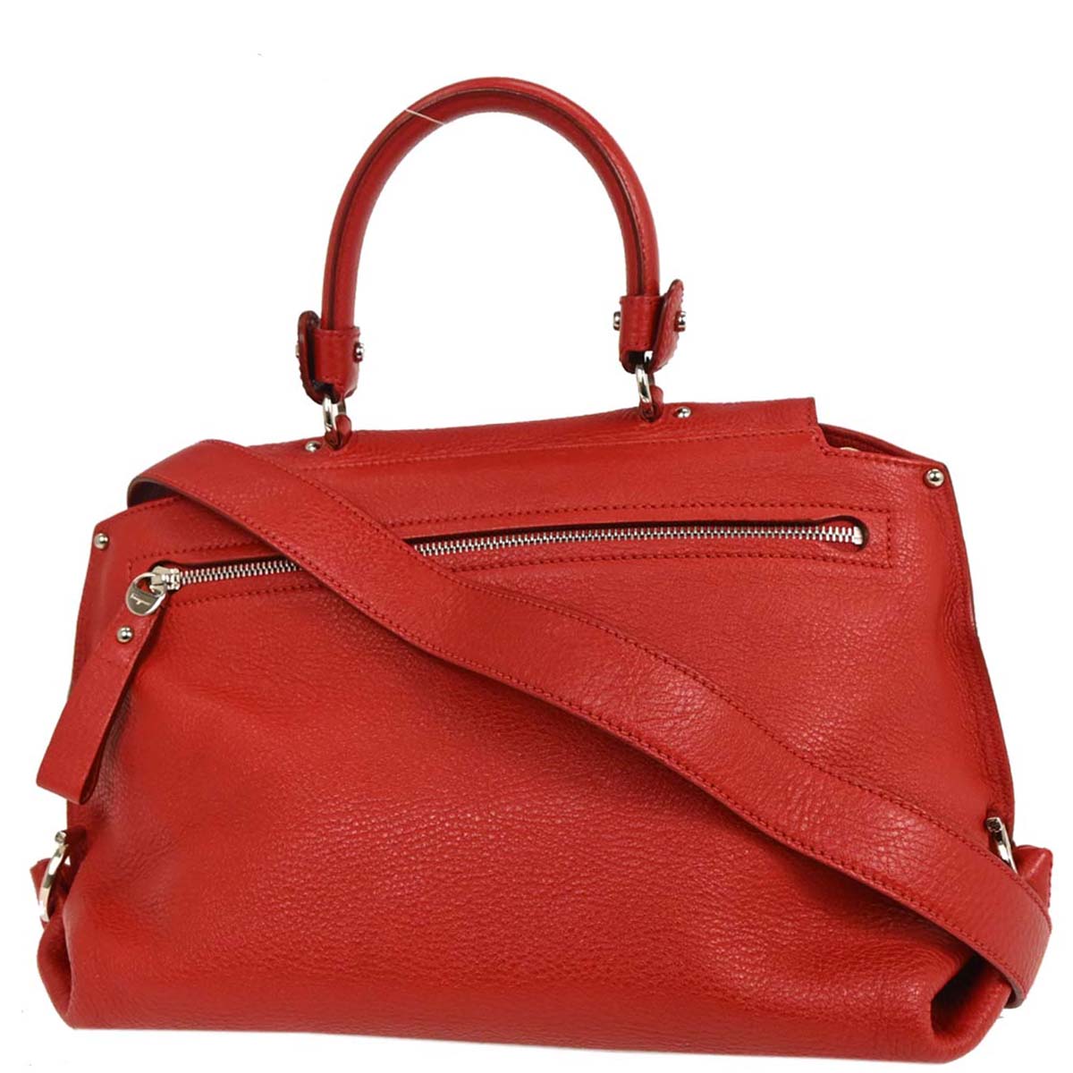 Salvatore Ferragamo Red Sofia Gancini 2way Shoulder Handbag