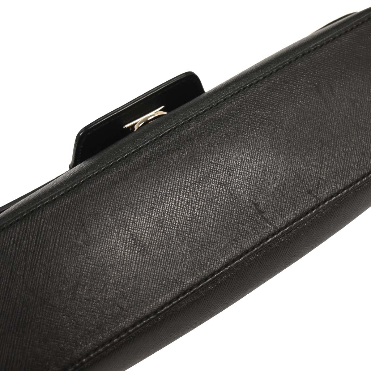 Salvatore Ferragamo Black Gancini Shoulder Bag