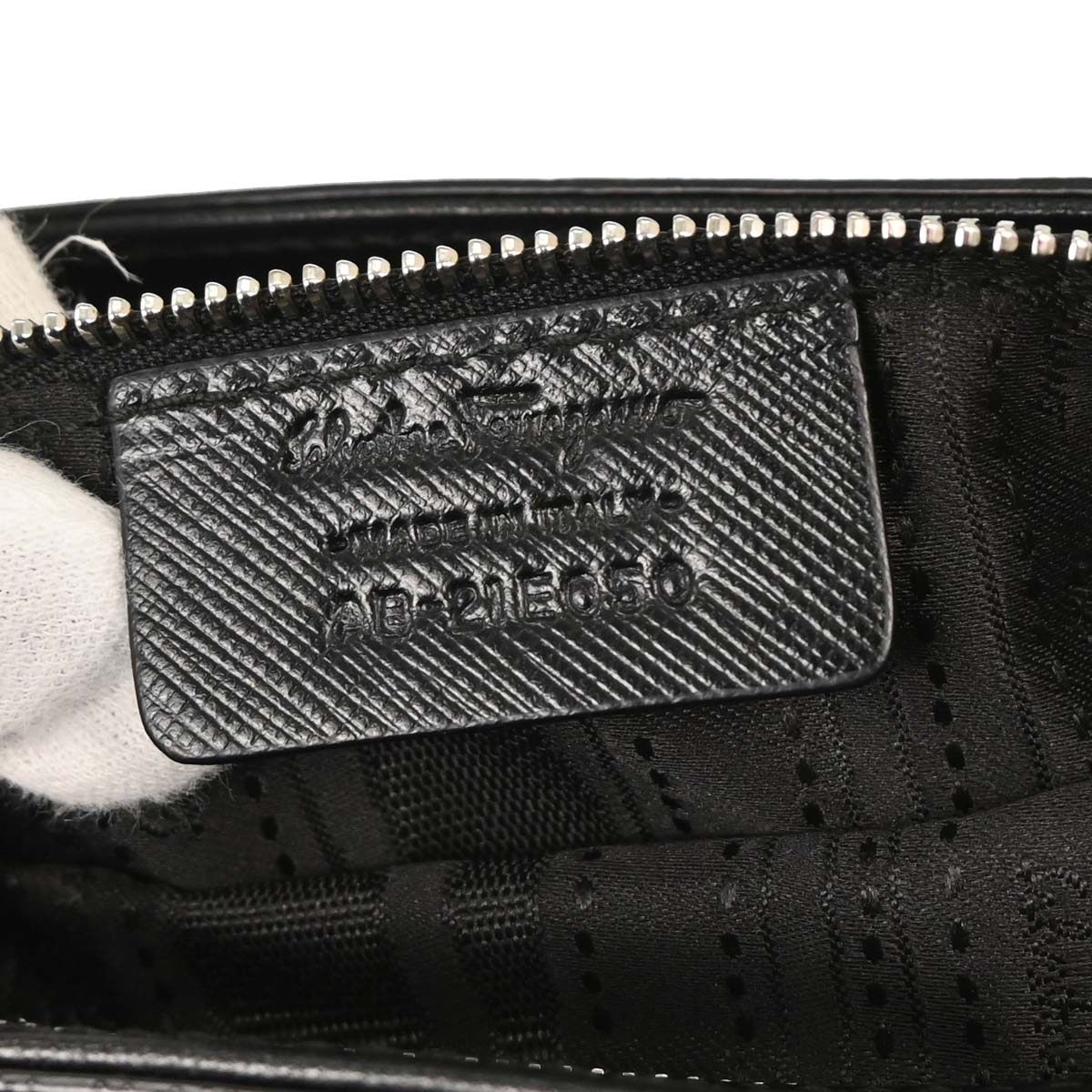 Salvatore Ferragamo Black Gancini Shoulder Bag