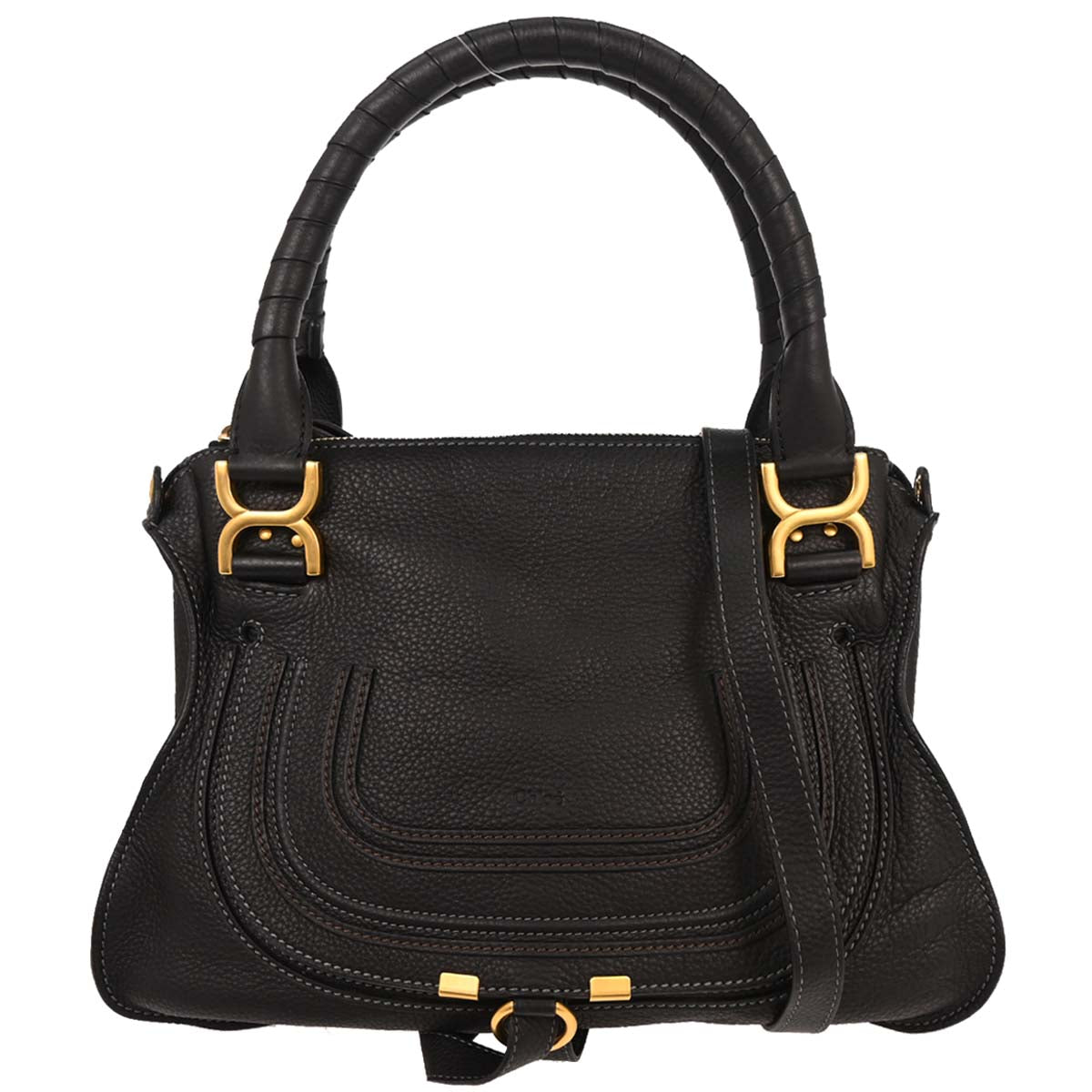 Chloe Black Marcie 2way Shoulder Handbag