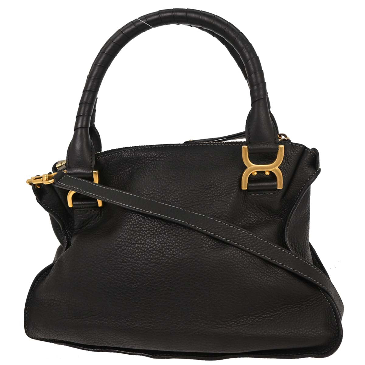 Chloe Black Marcie 2way Shoulder Handbag