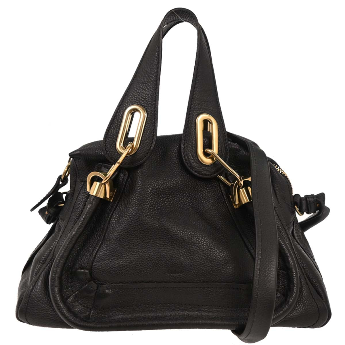 Chloe Black Paraty 2way Shoulder Handbag