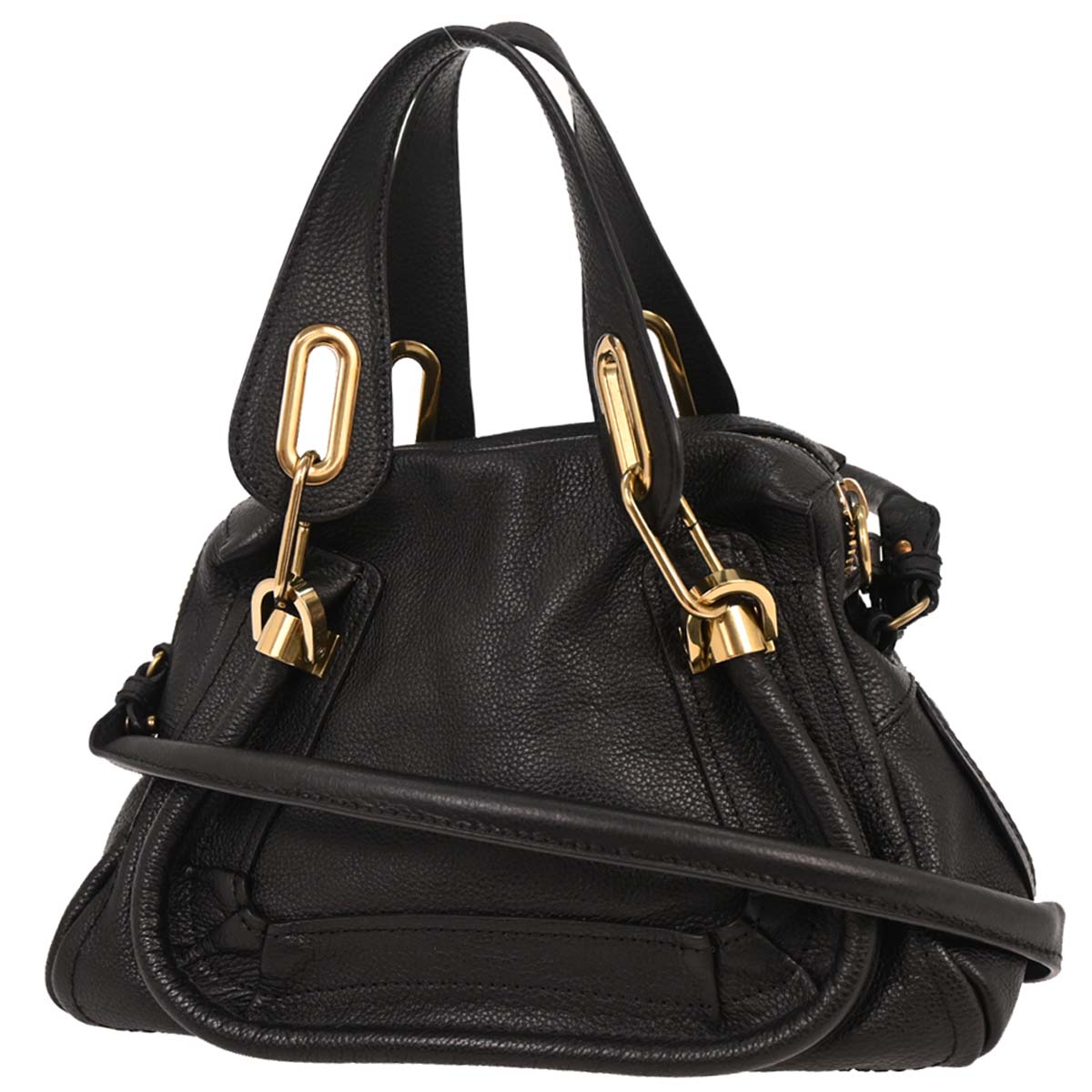 Chloe Black Paraty 2way Shoulder Handbag