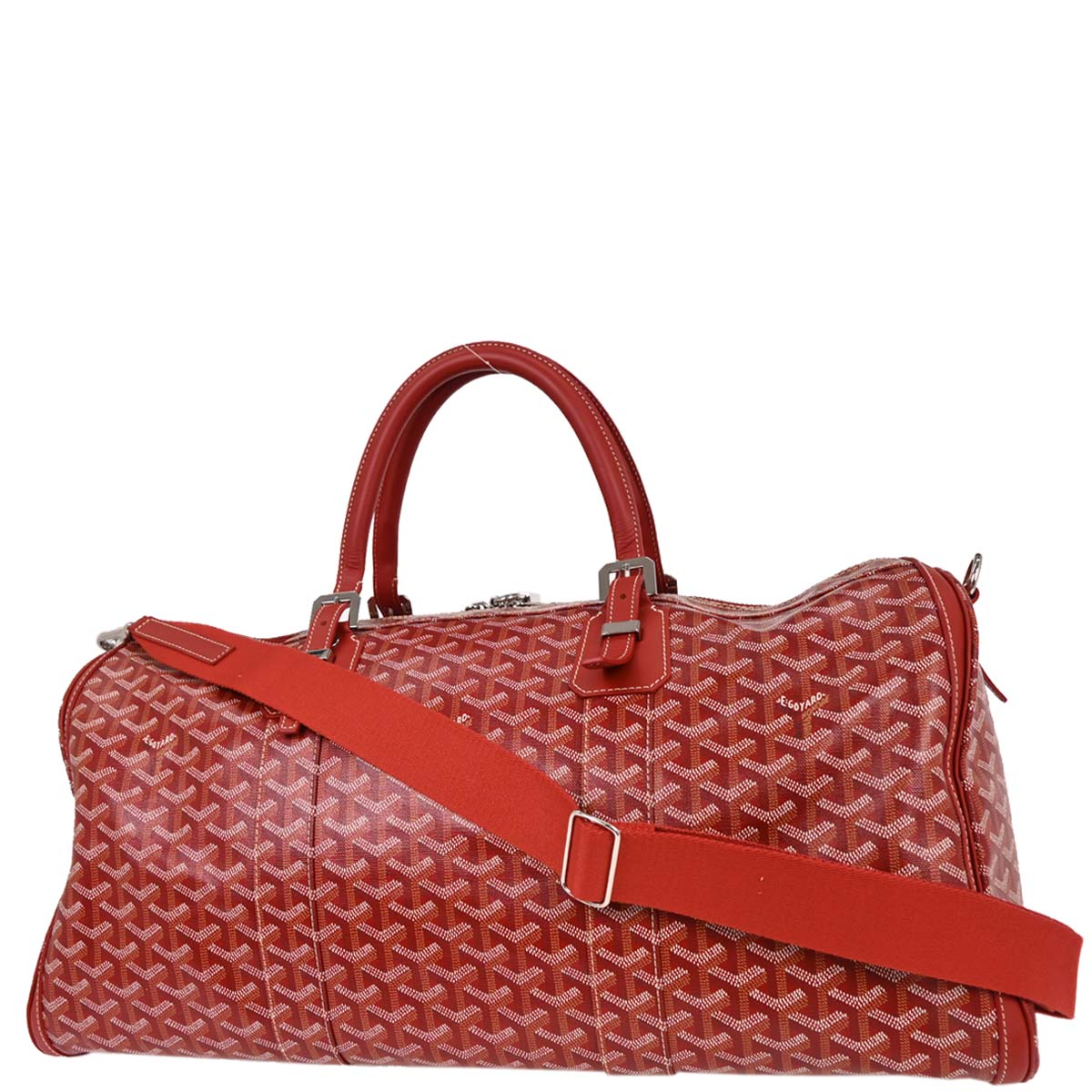 Goyard Red Croisiere 55 2way Duffle Shoulder Bag