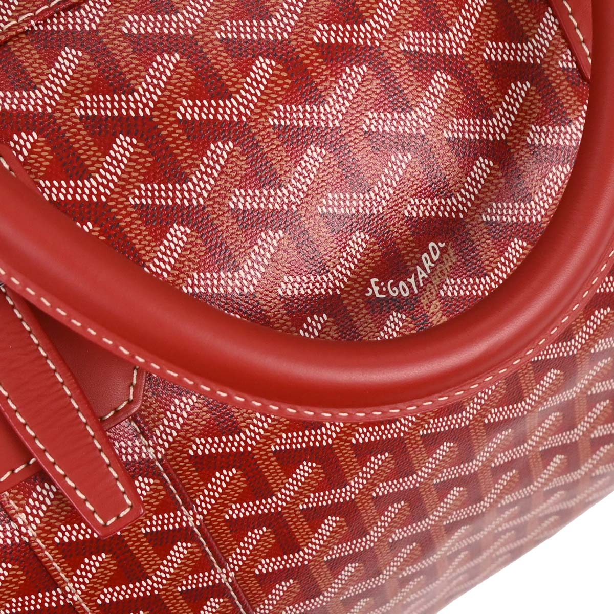 Goyard Red Croisiere 55 2way Duffle Shoulder Bag