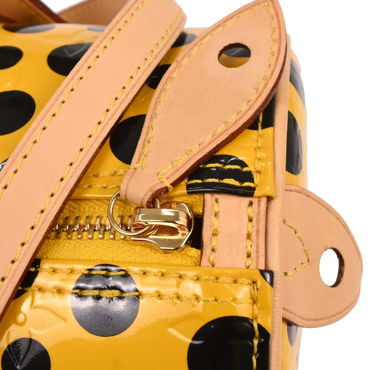 Louis Vuitton Yellow Pumpkin Dot Papillon 30 Handbag M40688