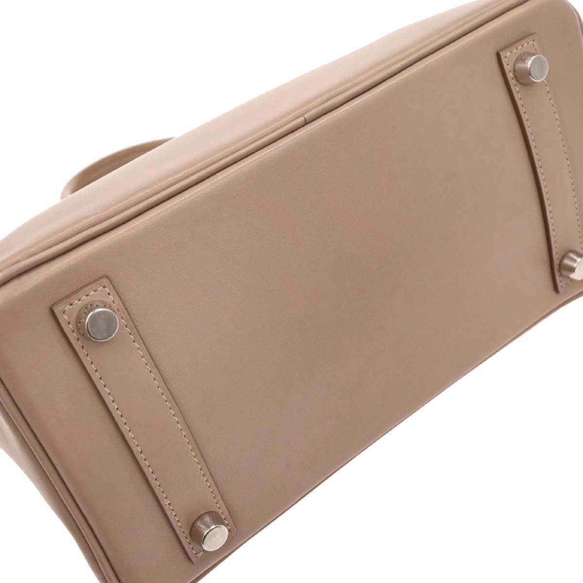 Hermes Argile Tadelakt Guilloche Birkin 25 Handbag