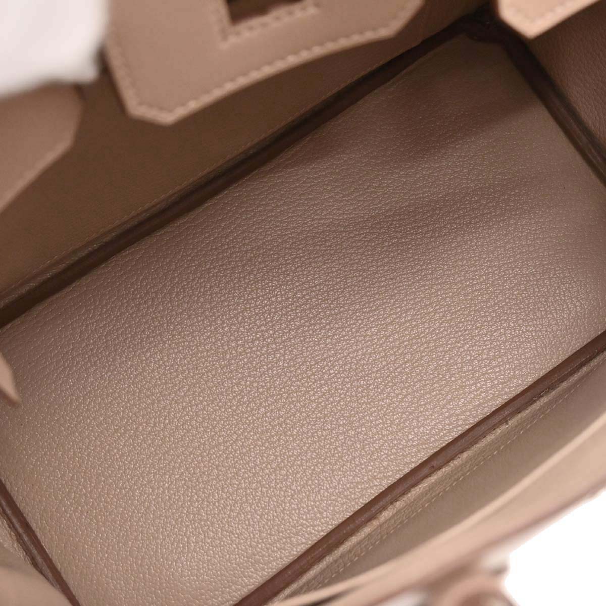 Hermes Argile Tadelakt Guilloche Birkin 25 Handbag