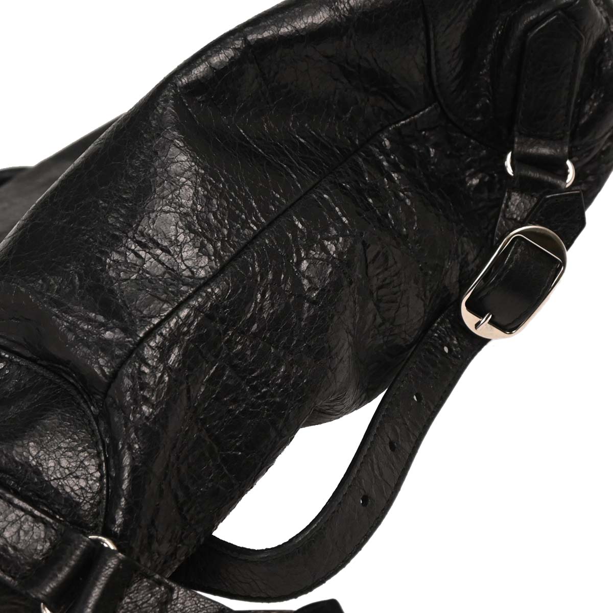 Balenciaga Black Leather Traveler Backpack