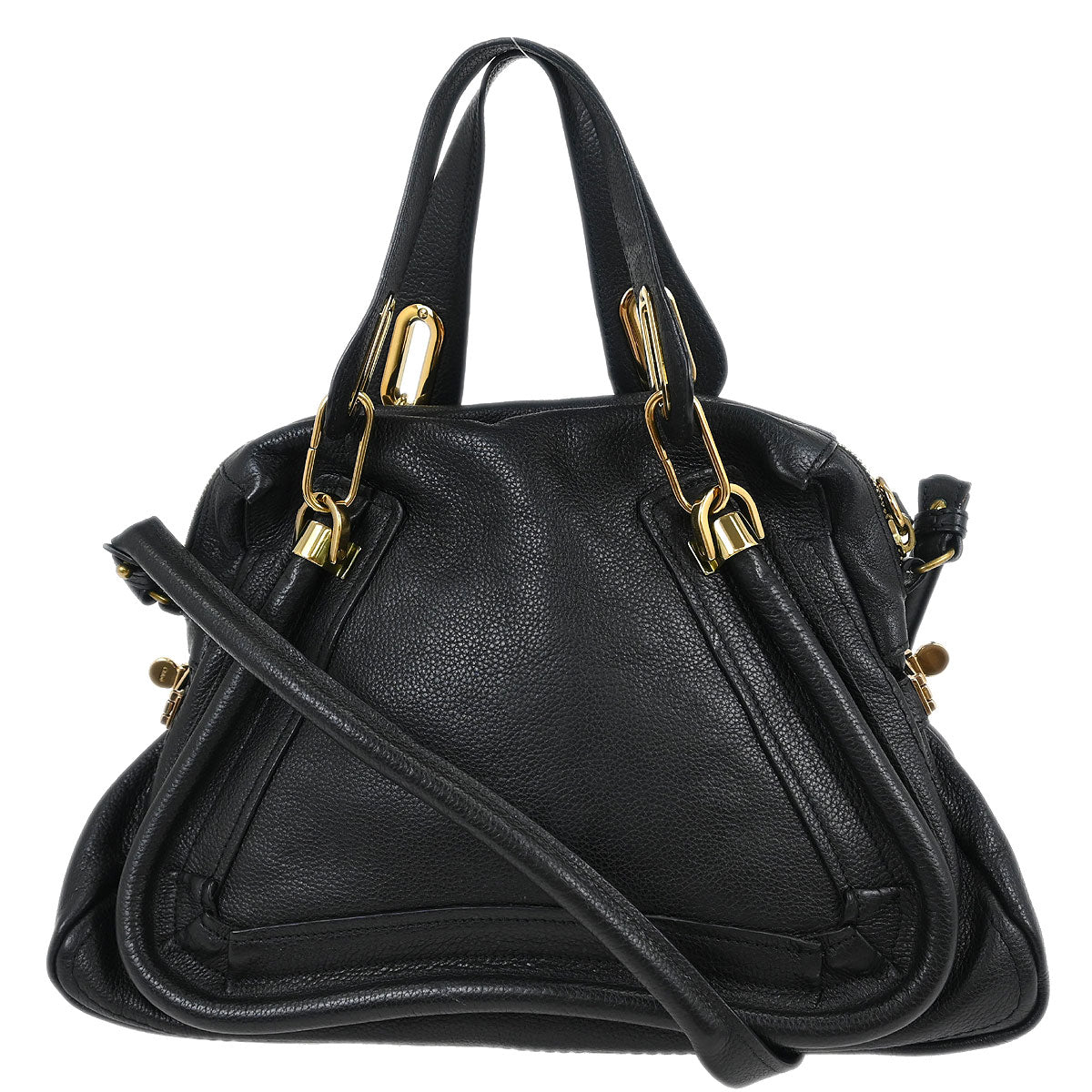 Chloe Black Paraty 2way Shoulder Handbag