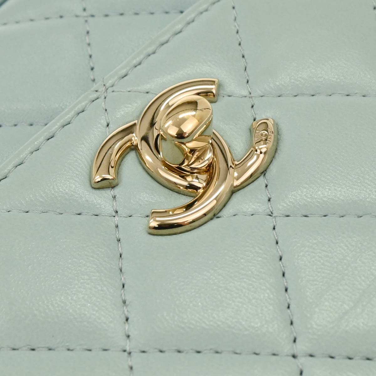 Chanel Light Blue Lambskin Trendy CC Shoulder Bag