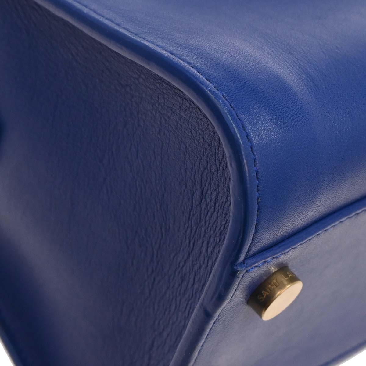 Saint Laurent Blue Leather Baby Cabas 2way Shoulder Handbag