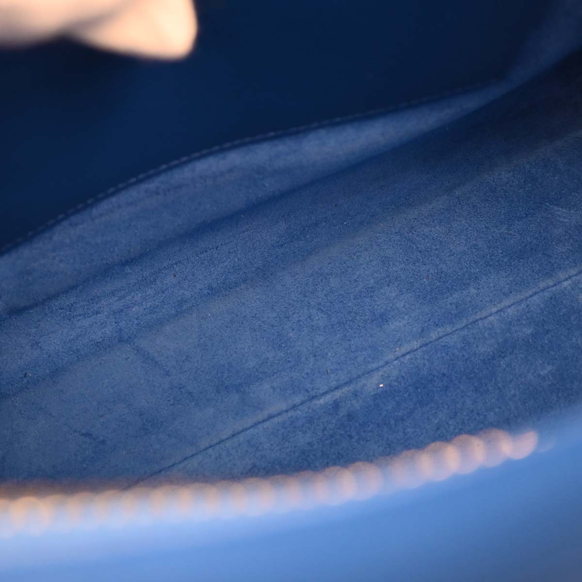 Saint Laurent Blue Leather Baby Cabas 2way Shoulder Handbag