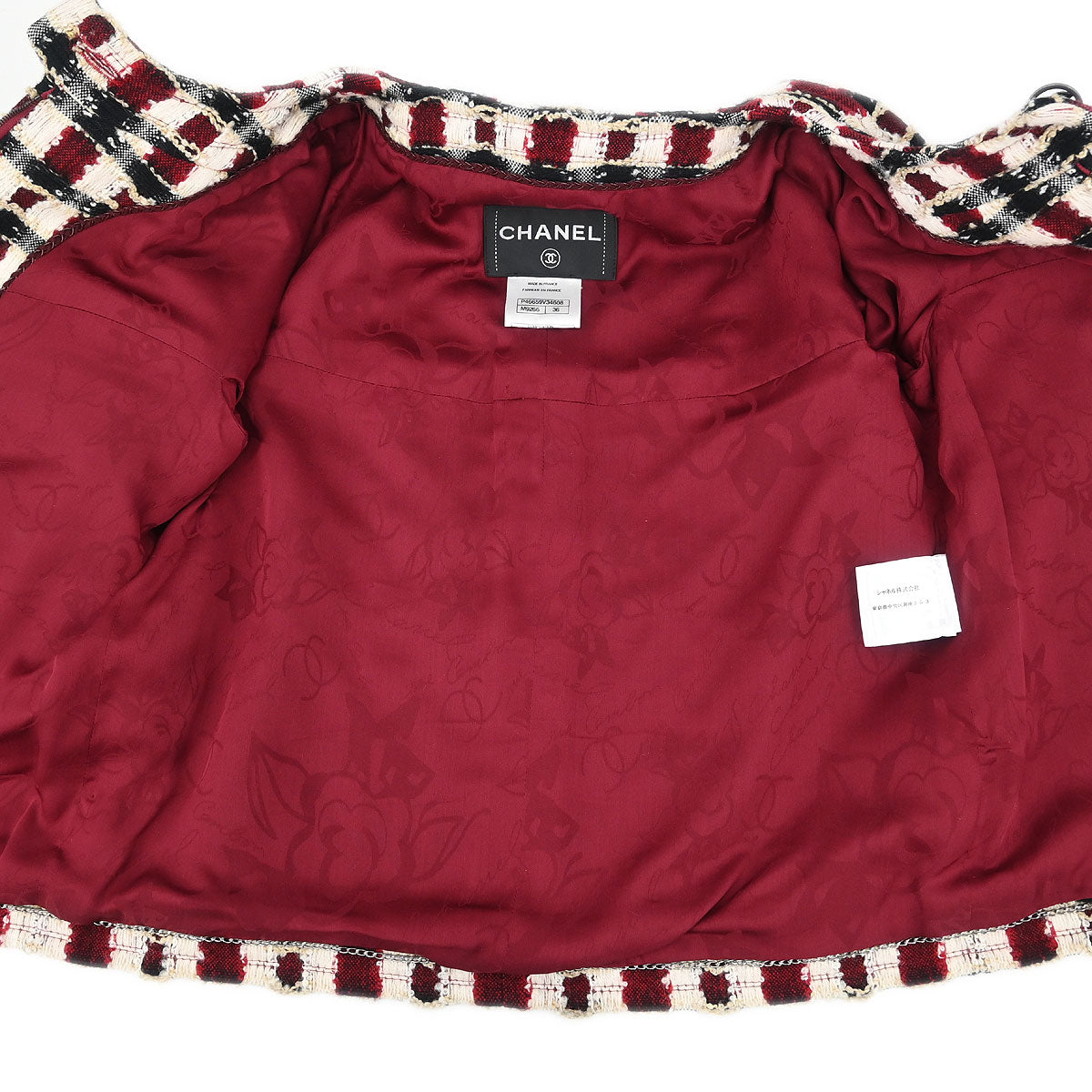 Chanel Zip Up Collarless Jacket #36