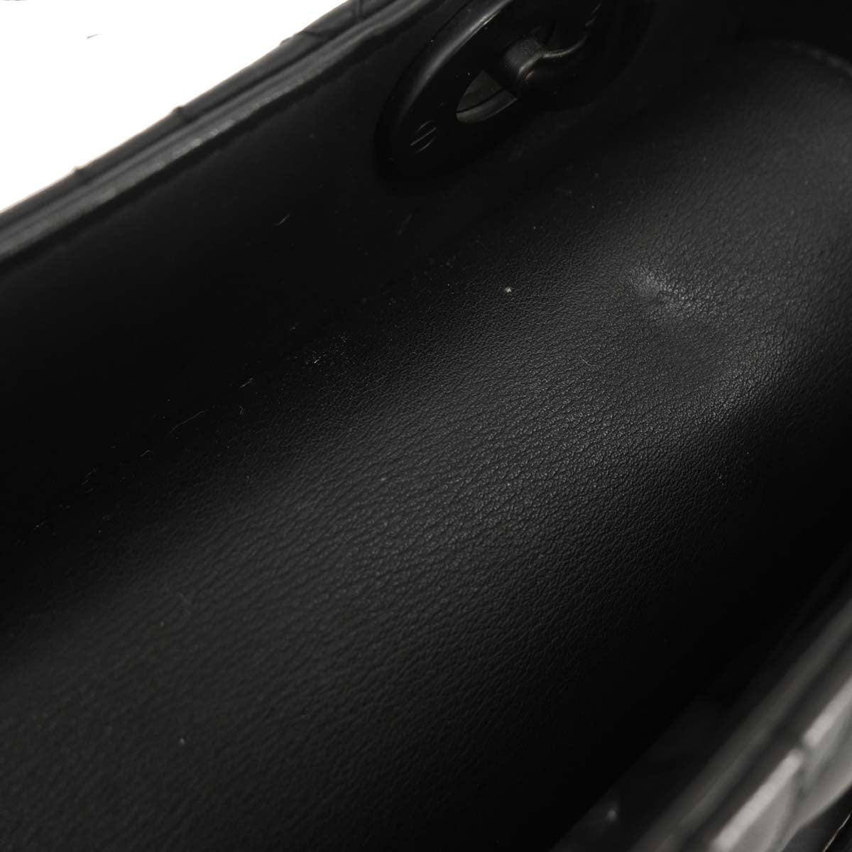 Christian Dior Black Lambskin Lady Dior Cannage Handbag